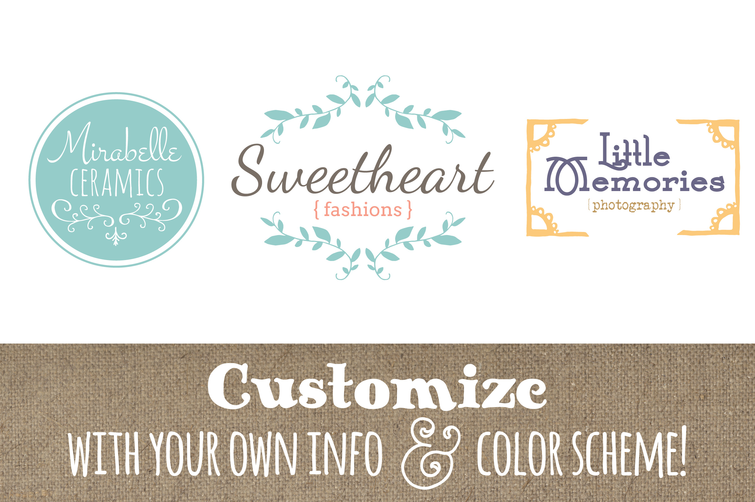 Cute Premade Logo Set 6: A Practical Tool for Building a Distinctive Visual Identity
