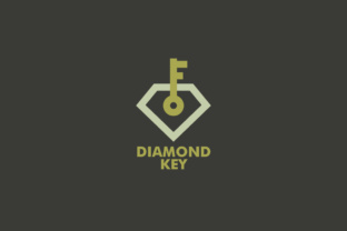 Diamond Key Logo Template