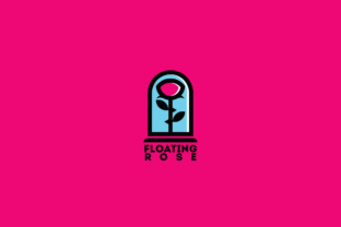 Floating Rose Logo Template: A Display Font with Character